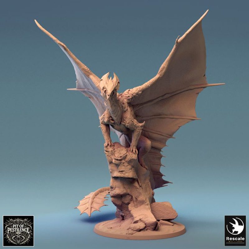 Legendary Metallic Brass Dragon Stand - Image 2