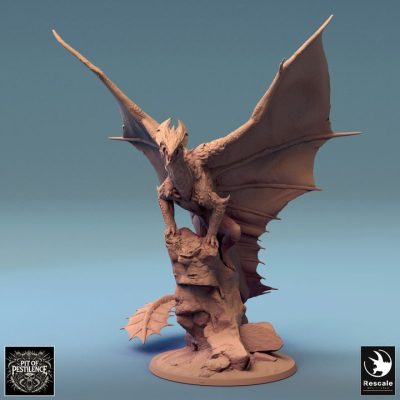 Legendary Metallic Brass Dragon Stand