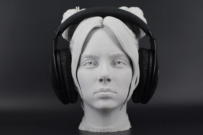 Character Headset Stands Billie Eilish Light Gray 9 1