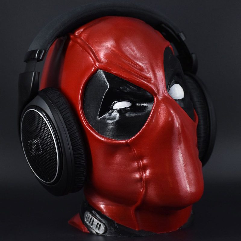 Character Headset Stands Deadpool Painted 11