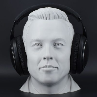 Character Headset Stands Elon Musk Light Gray 11 1