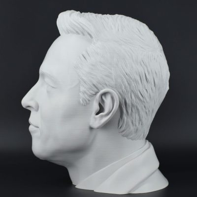 Character Headset Stands Elon Musk Light Gray 4 1