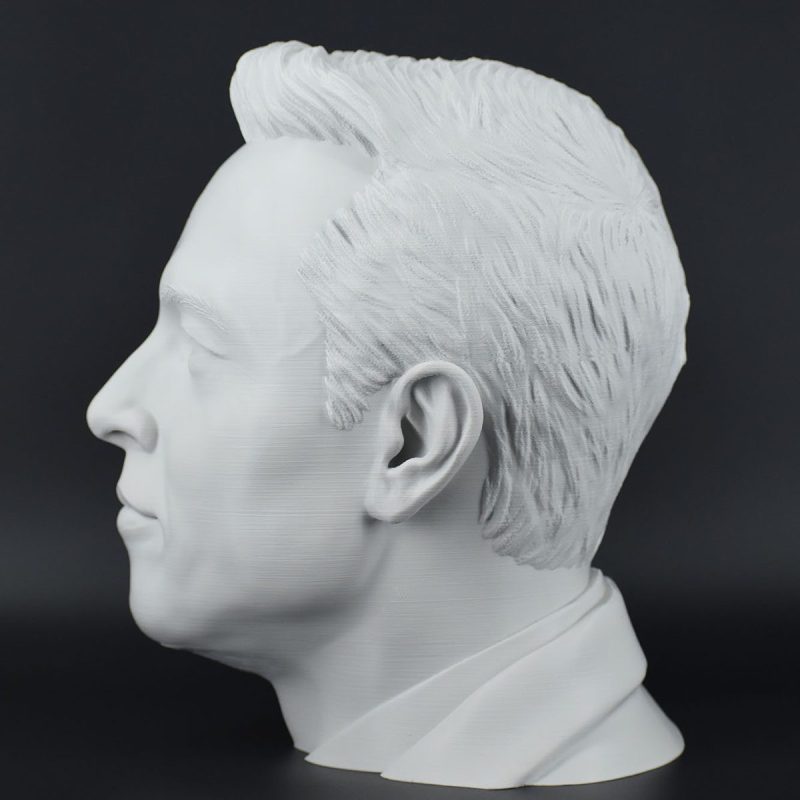 Character Headset Stands Elon Musk Light Gray 4 1