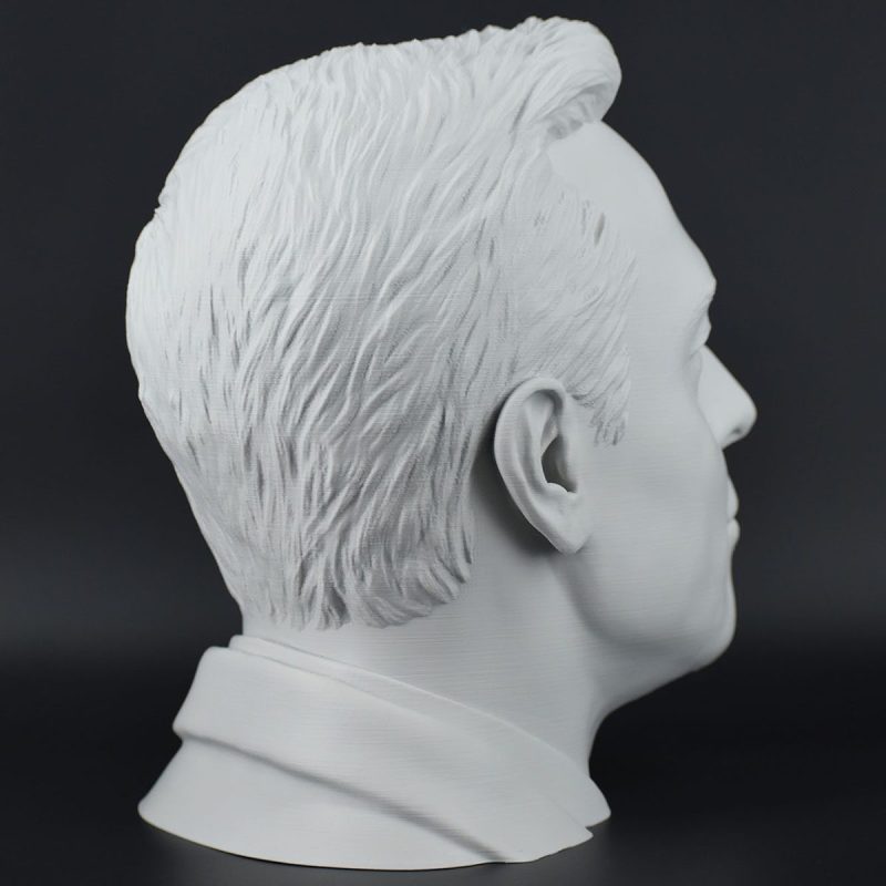Character Headset Stands Elon Musk Light Gray 7 1