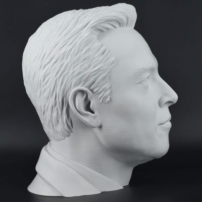 Character Headset Stands Elon Musk Light Gray 8 1
