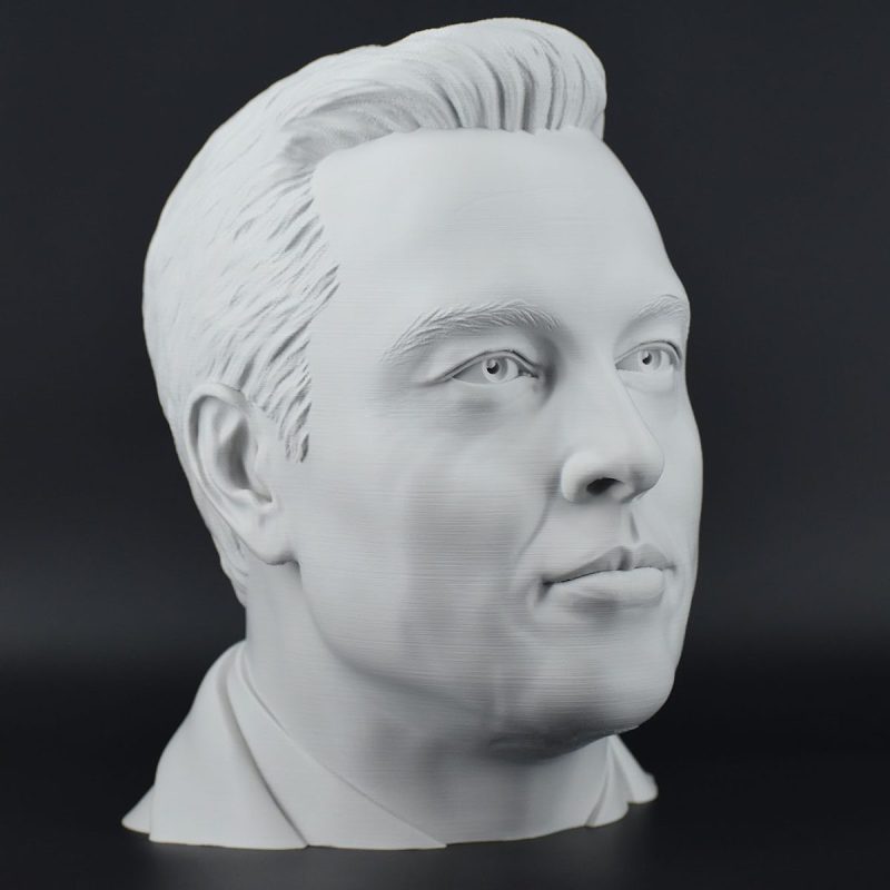 Character Headset Stands Elon Musk Light Gray 9 1