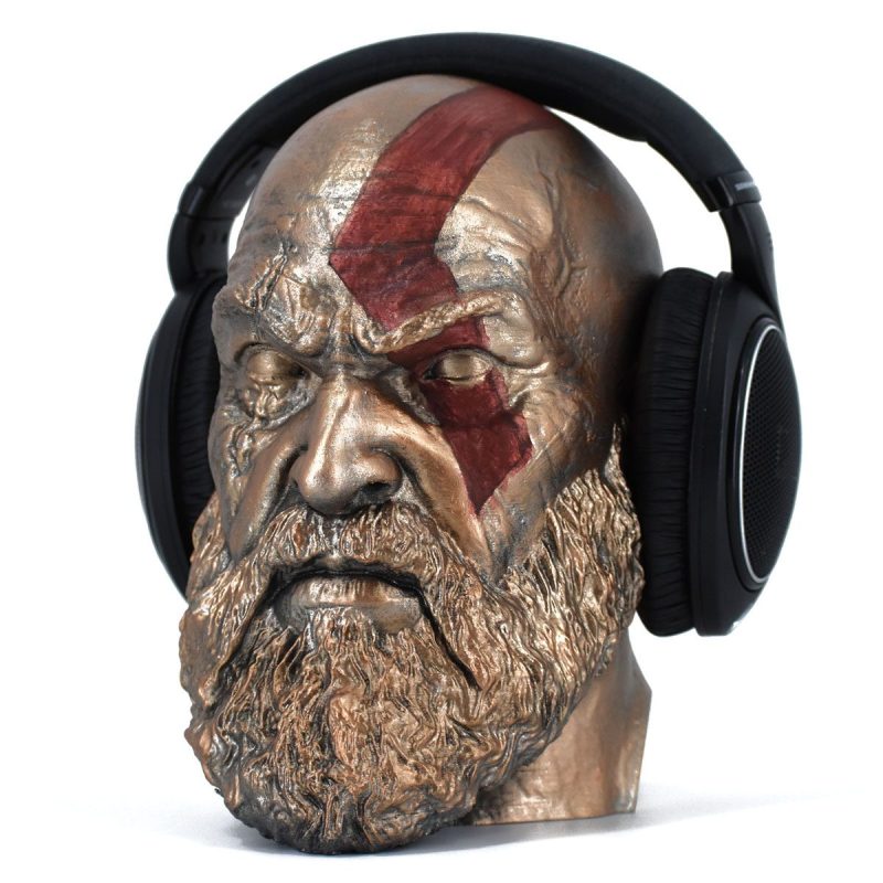 Character Headset Stands Kratos Painted 11 1