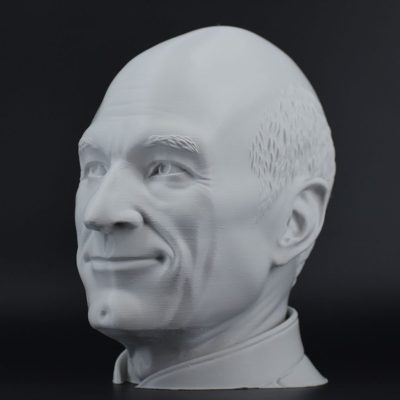 Character Headset Stands Picard Light Gray 2 1