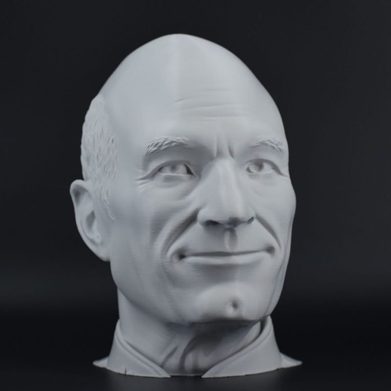 Character Headset Stands Picard Light Gray 8 1