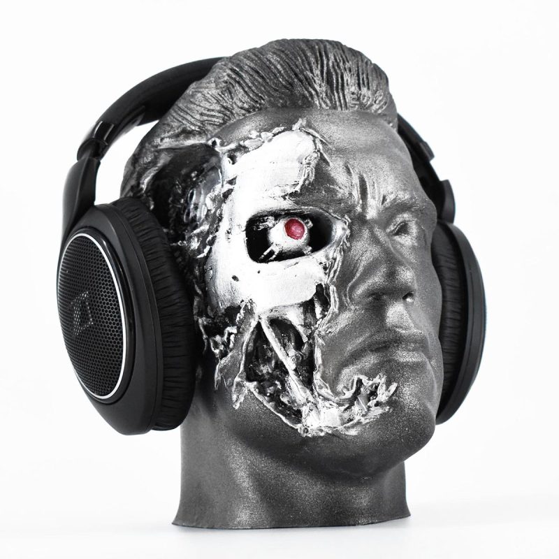 Character Headset Stands Terminator T 800 Painted 1 2