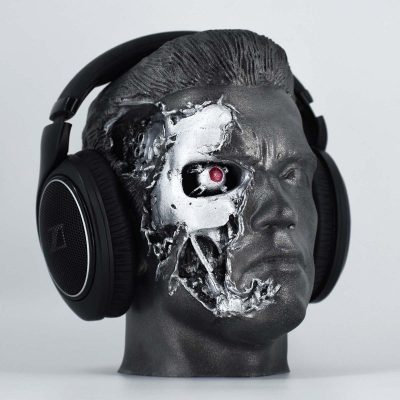 Character Headset Stands Terminator T 800 Painted 11 2