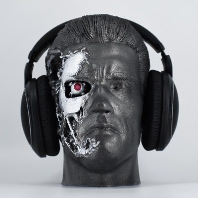 Character Headset Stands Terminator T 800 Painted 12 2