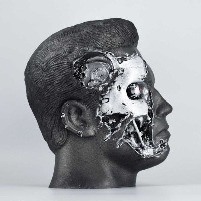 Character Headset Stands Terminator T 800 Painted 9 2