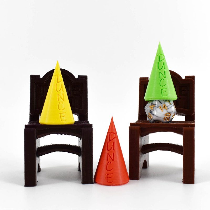 Chair of  Shame Dice Jail