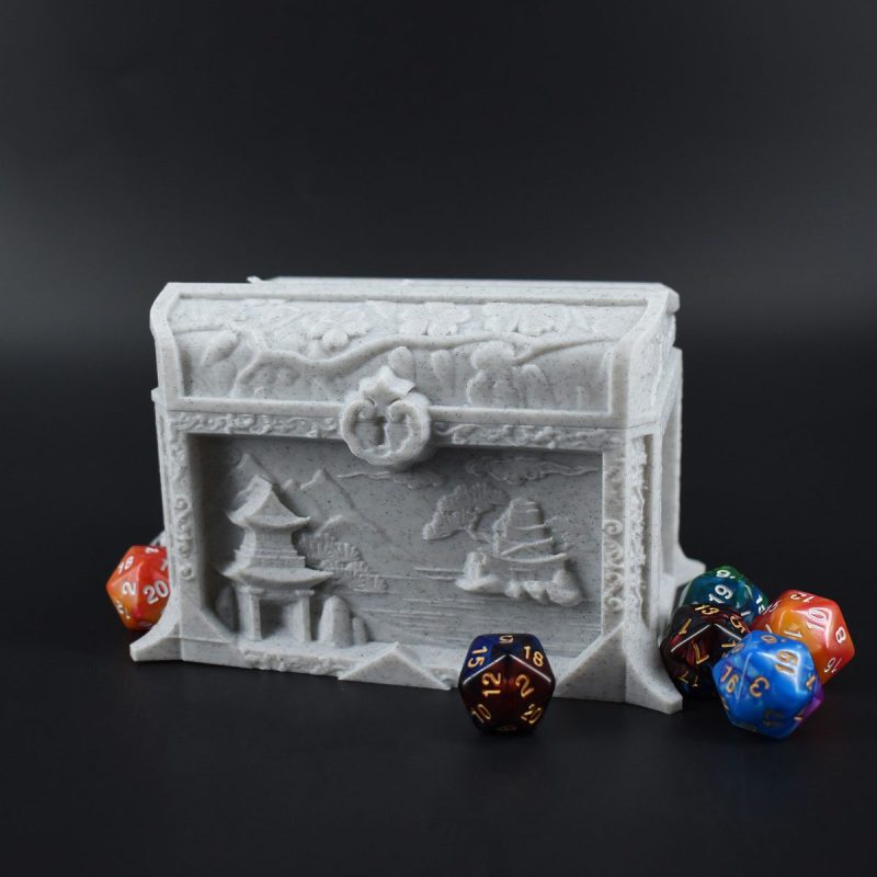 Geisha Box Dice Vault Marble