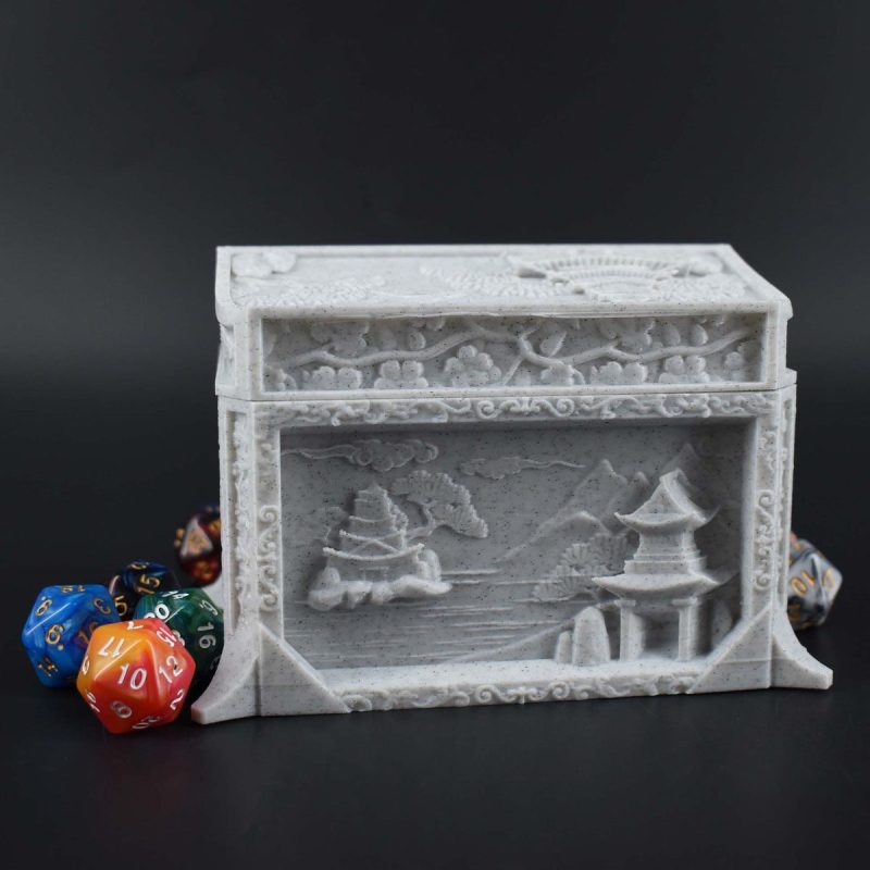Geisha Box Dice Vault Marble