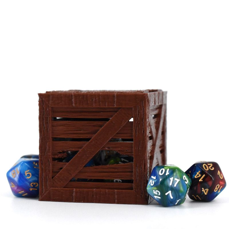 Dice Jails Wooden Crate Brown 1 1