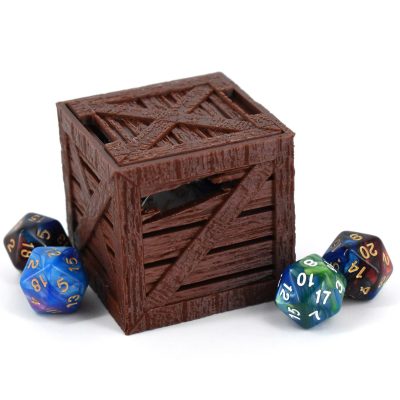 Dice Jails Wooden Crate Brown 2 1