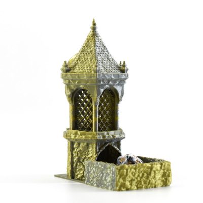 Silver Gold Ancient Well Dice Tower