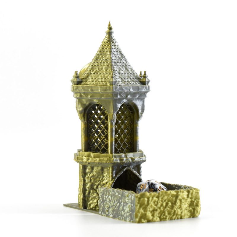 Silver Gold Ancient Well Dice Tower