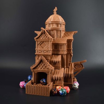 Catfolk Dice Tower Brown