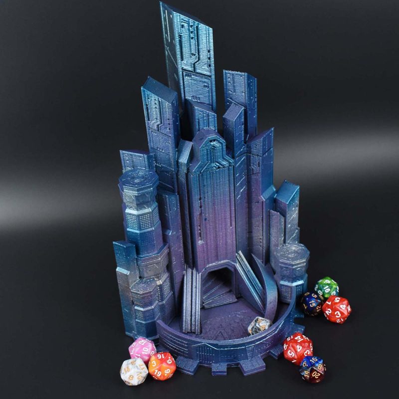 Cyberpunk City Dice Tower - Image 2