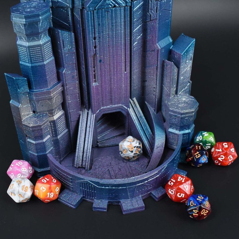 Cyberpunk City Dice Tower - Image 3