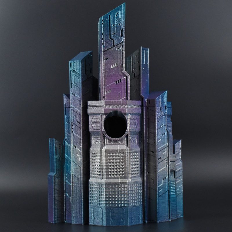 Cyberpunk City Dice Tower - Image 7