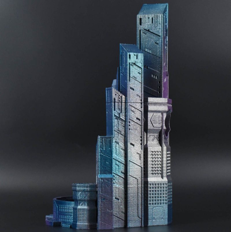 Cyberpunk City Dice Tower - Image 8