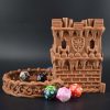 Dice Towers Gingerbread Light Brown 4 1