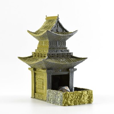 Shogun Dice Tower Silver Gold