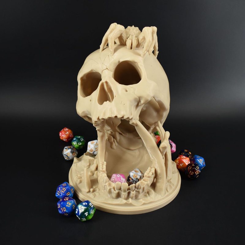 Dice Towers Skull Bone White 1 1