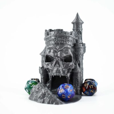 Skull Citadel Dice Tower Galaxy Gray