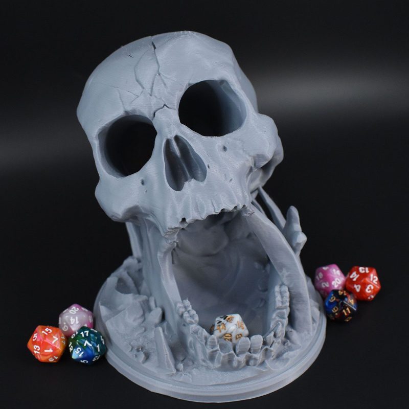 Dice Towers Skull Silver 1 1