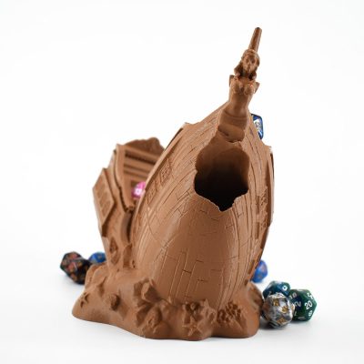 Dice Towers Sunken Ship Light Brown 6