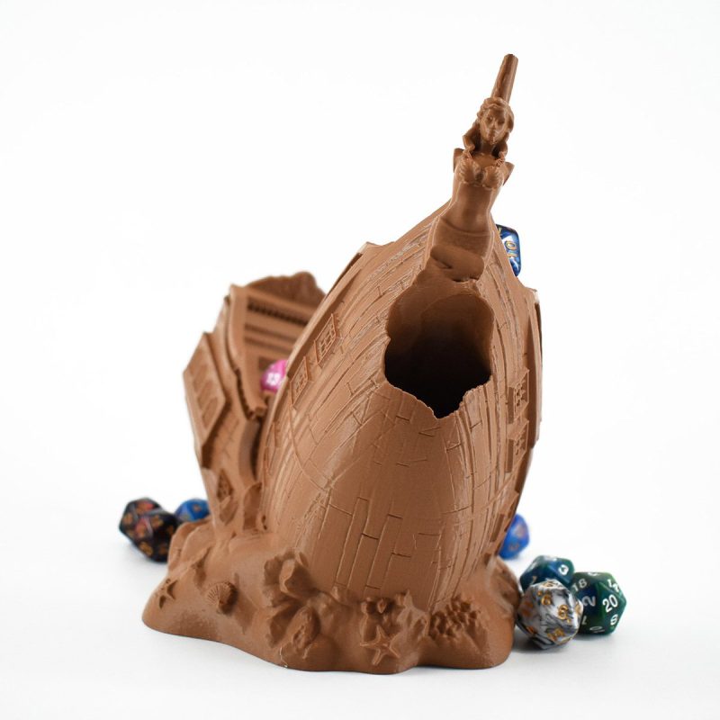 Dice Towers Sunken Ship Light Brown 6