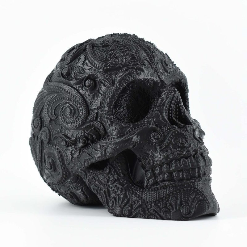 Sugar Skull Life Size Headset Stand - Image 4