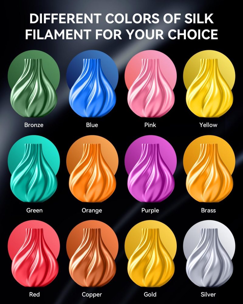 Sunlu Silk PLA+ 3D Printer Filament 1.75mm 1kg - Image 2