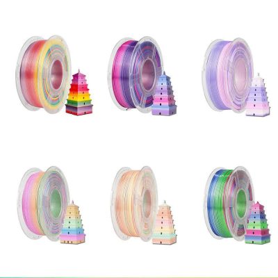 Sunlu Rainbow Silk PLA+ 3D Printer Filament 1.75mm 1kg